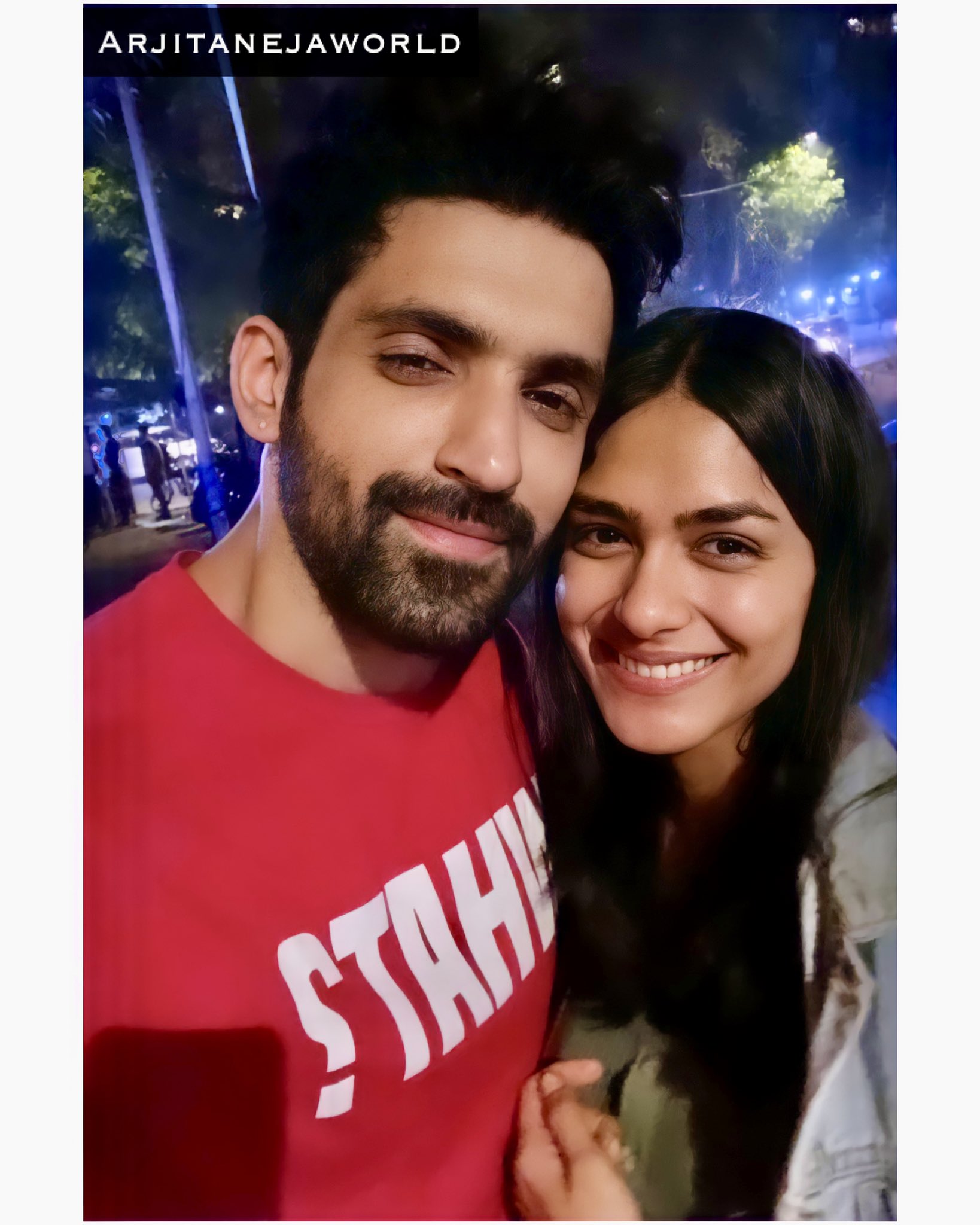 Arjit Taneja And Mrunal Thakur Offscreen