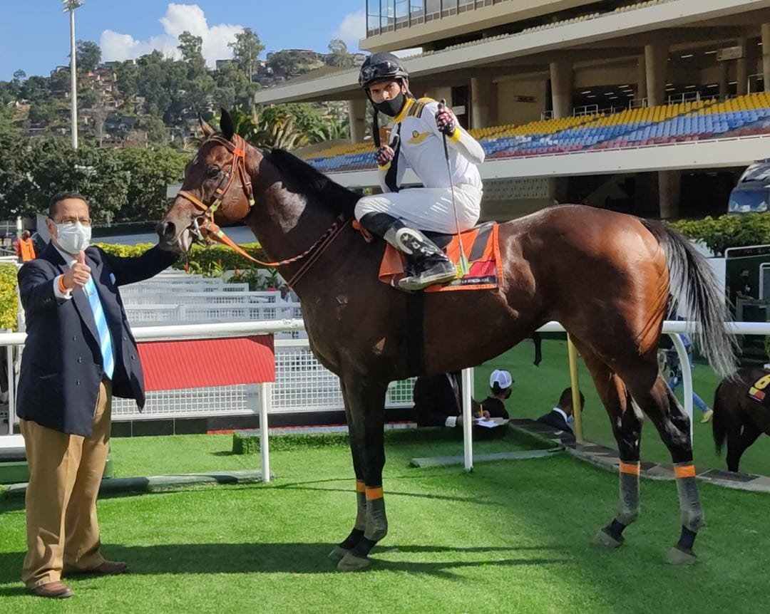 #EnFotos 📸 | Comenzando el ciclo de las carreras válidas, se llevó el triunfo el ejemplar de José Querales 👉 "Great Enanex" (7), con la monta de Carlos Briceño.

➡️ En el 2do. lugar arribó "Cannoniere" (12).

#Hipismo