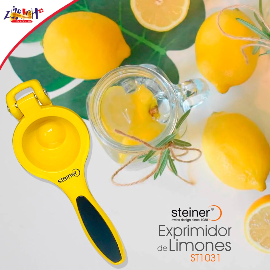 Zurich_Store's tweet photo. 🥤 Que tal te caería prepararte un deliciosa agua de #limón ?
Con el #exprimidor marca Steiner Cocina esta tarea será sumamente fácil.
Aprovecha este BUEN FIN que todos los productos STEINER Cocina tienen un 🔥 30% de Descuento 🔥
#LittleBigStore
#UtensilioDeCocina #BuenFin https://t.co/UGS4uMmWmi