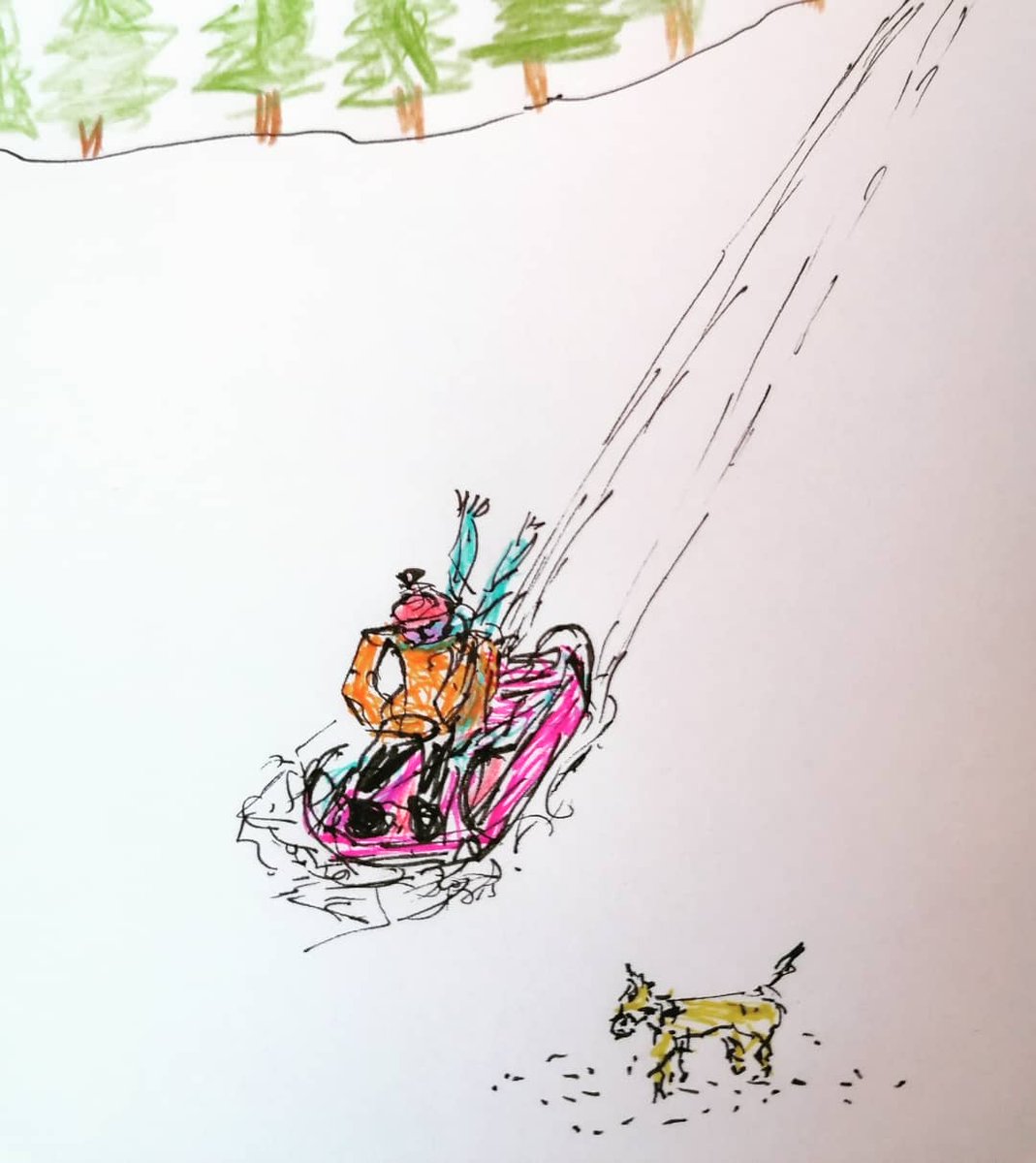 FOS_Images's tweet image. Winter games. 🌲
 #winter #wintergames #snowgames #snowscene #quicksketch #markerdrawing #colouredpencils #art #christmasiscoming #dublinartist #fosimages