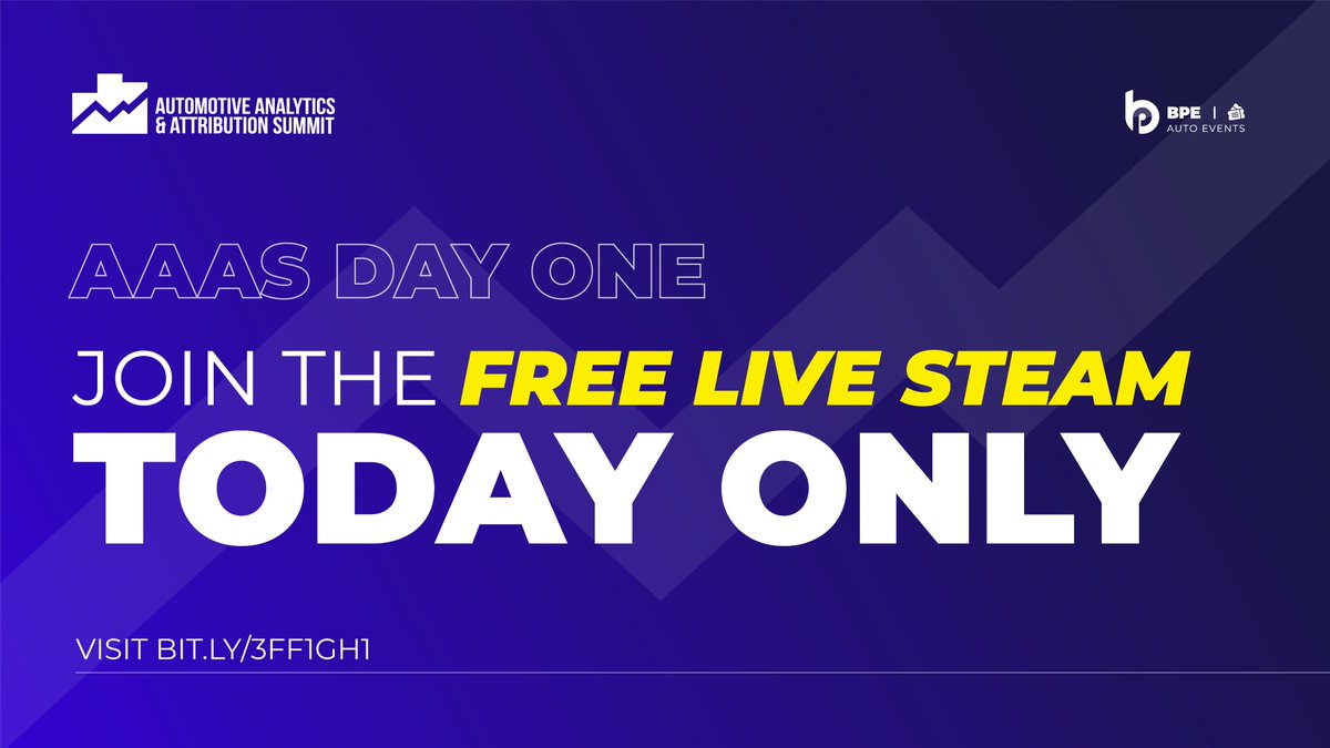 BIG NEWS! 🤩 The first sessions of #AAAS2021 are LIVE &amp; FREE FOR EVERYONE....TODAY ONLY! >>> bit.ly/3Ff1Gh1

#automotive #automotivemarketing