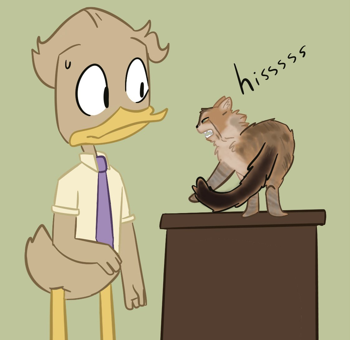 #ducktales #gyrogearloose #fentoncrackshellcabrera #fenro (?) Gyro and his cats ! Also when Fenton meets them they aren’t too friendly (also sorry for being so inactive)