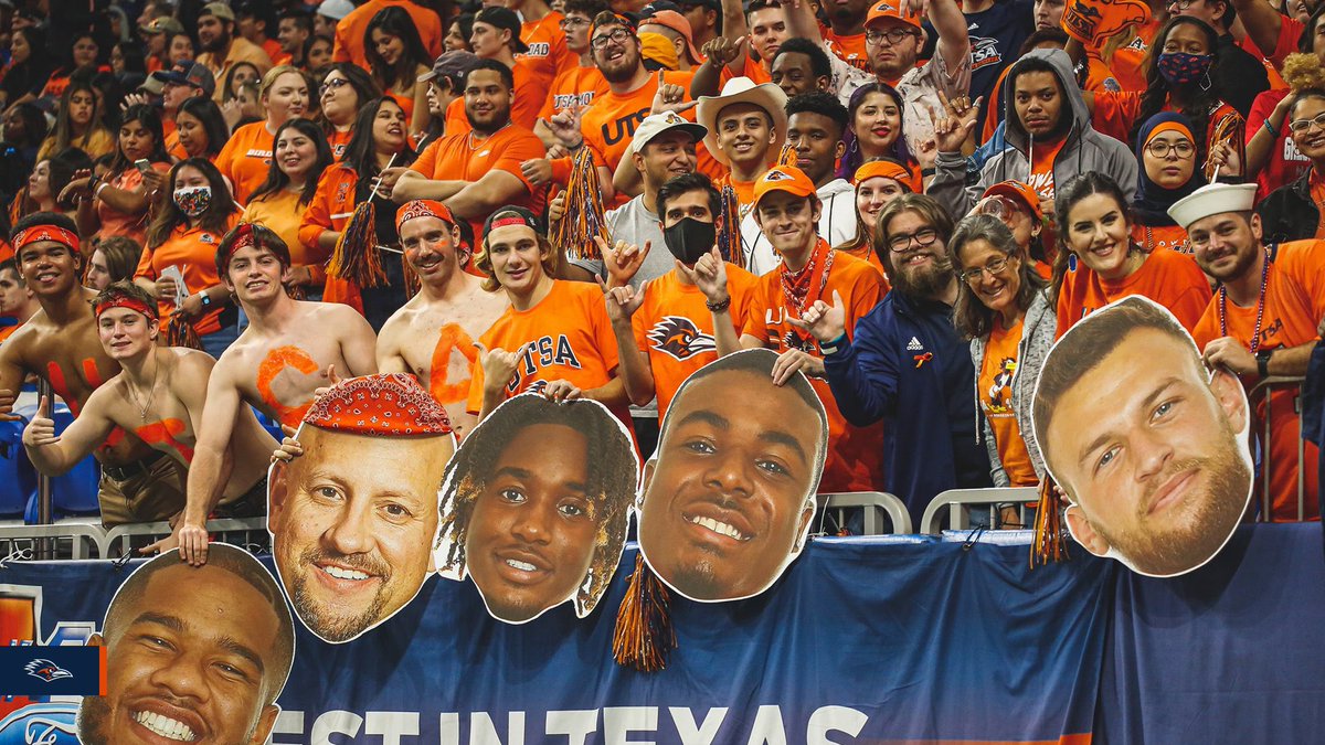 UTSA's tweet photo. Loud, proud & rowdy! ππ€π½
#UTSA #UTSAFans @UTSAFtbl @UTSAAthletics https://t.co/LbaKowyY1F