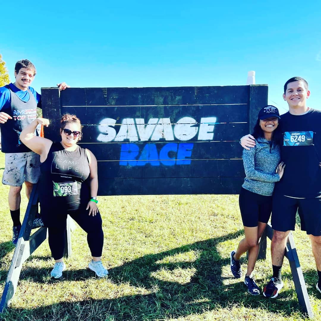 AbdielVel93's tweet photo. Had a blast today Savage race , we met at the end and finish together! Me and Nicole Velazquez  got some bling bling lol 😂! But I can wait to do it again next year in March! #SundayFunday  #savagerace https://t.co/4s30qRzHoU