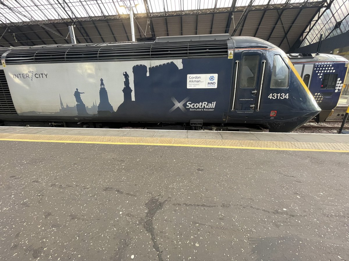 andyk224982's tweet photo. @geofftech can’t remember which video it was you talked about train numbers and how you sometimes write them down. Spotted a class 43 with a palindrome on my way to work in Glasgow Queen street. Thought I would share it with you. https://t.co/qtosoxru6C