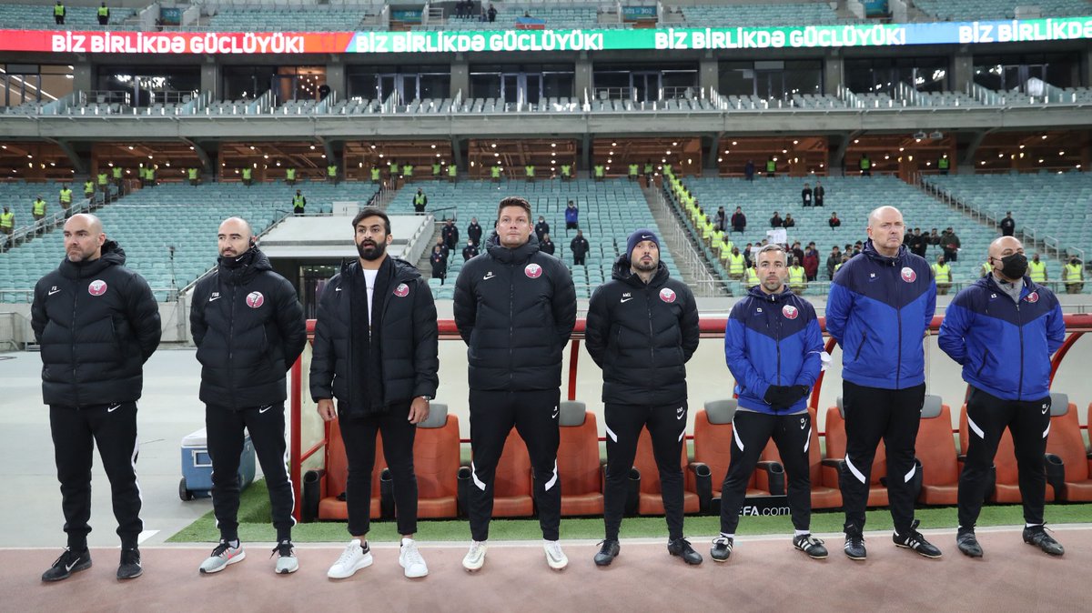 QFA_EN's tweet photo. ๐ธ | Moments from the game between Azerbaijan and Qatar
#EuropeanQualifiers
#QatarInEurope https://t.co/gncz6PWTOM