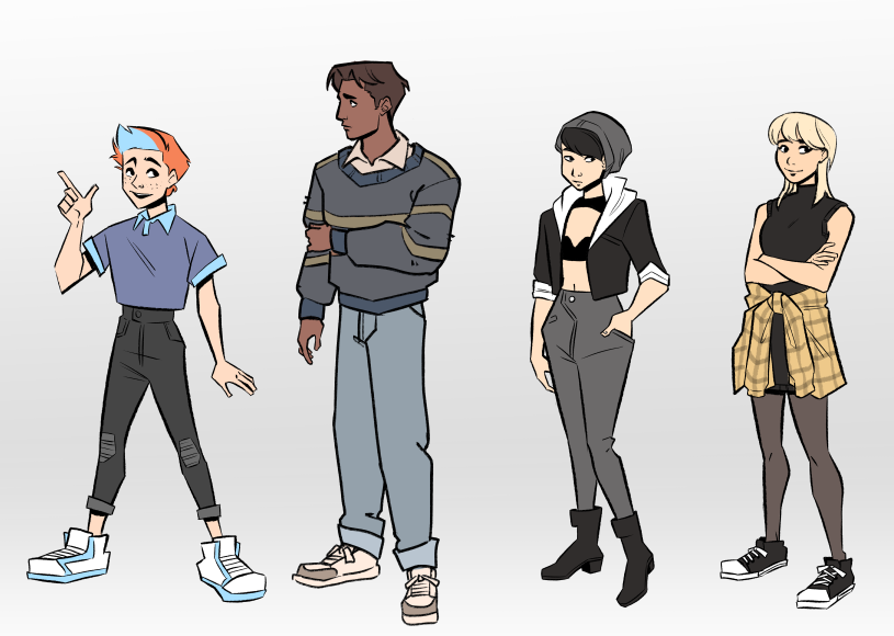During that hiatus, I decided to see if I could pitch my story as a graphic novel in 2019. Because I had to switch back to page format and I was experimenting with style, my skills took a dip. 