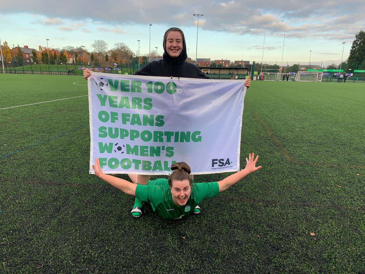 PilksFCWomen's tweet photo. Also…we can’t take these two anywhere…🙈😂

#UpThePilks #GreenArmy

@WeAreTheFSA @freelionesses #WGsupporters #100years #BYFANSFORFANS #WomensFootballWeekend https://t.co/JmxSrlREYb