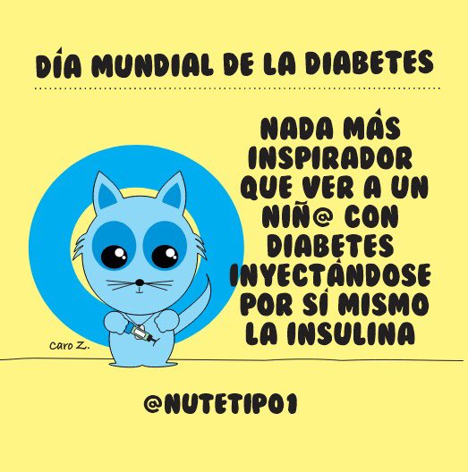 Nutetipo1's tweet photo. #diamundialdeladiabetes 😻💙 https://t.co/dWNuCxV97p
