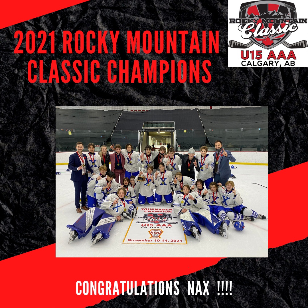 One final congratulations to our WINNERS of the 2021 Rocky Mountain Classic!  Thank you to all the teams that participated!!  See you next year at the 2022 Rocky Mountain Classic! #WHL