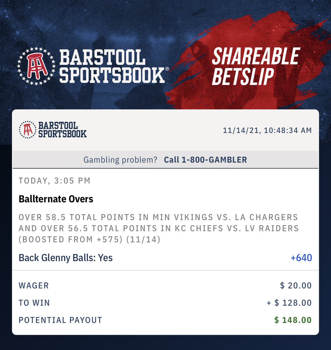 PowerPoleHill's tweet photo. #BarstoolSportsbook @Glenny_balls #Ballternate #Ryder https://t.co/cLnDwEF37Q https://t.co/n30Nopy2hY
