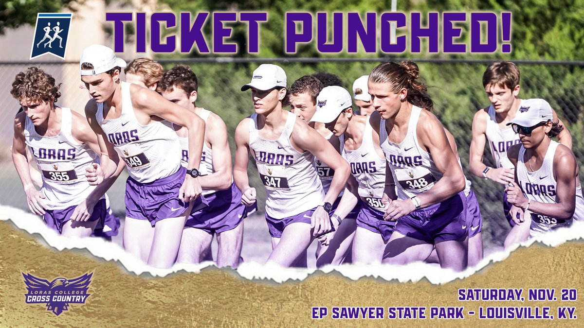 LorasAthletics's tweet photo. THE DUHAWKS ARE IN!
Congrats to No. 16 @LorasDuhawksXC (M) for receiving an at-large bid to the @NCAADIII Cross Country National Championship! The Duhawks will race at EP Sawyer Park in Louisville, Ky. on Nov. 20! Full list of qualifiers ➡️https://t.co/lA0iq2kW1L #GoDuhawks https://t.co/wOOiC2Y2eZ