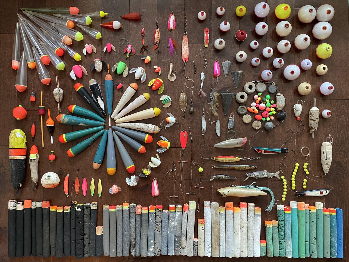 FraserRiverFind's tweet photo. I am not a fisherman nor do I “fish”.

I know the difference between a lure, a bobber, a weight etc but what are the specific names and uses of this stuff?

1/9

#fraserriverfinds
#ghostgear
#flatlayart https://t.co/HEEzmWxYPL