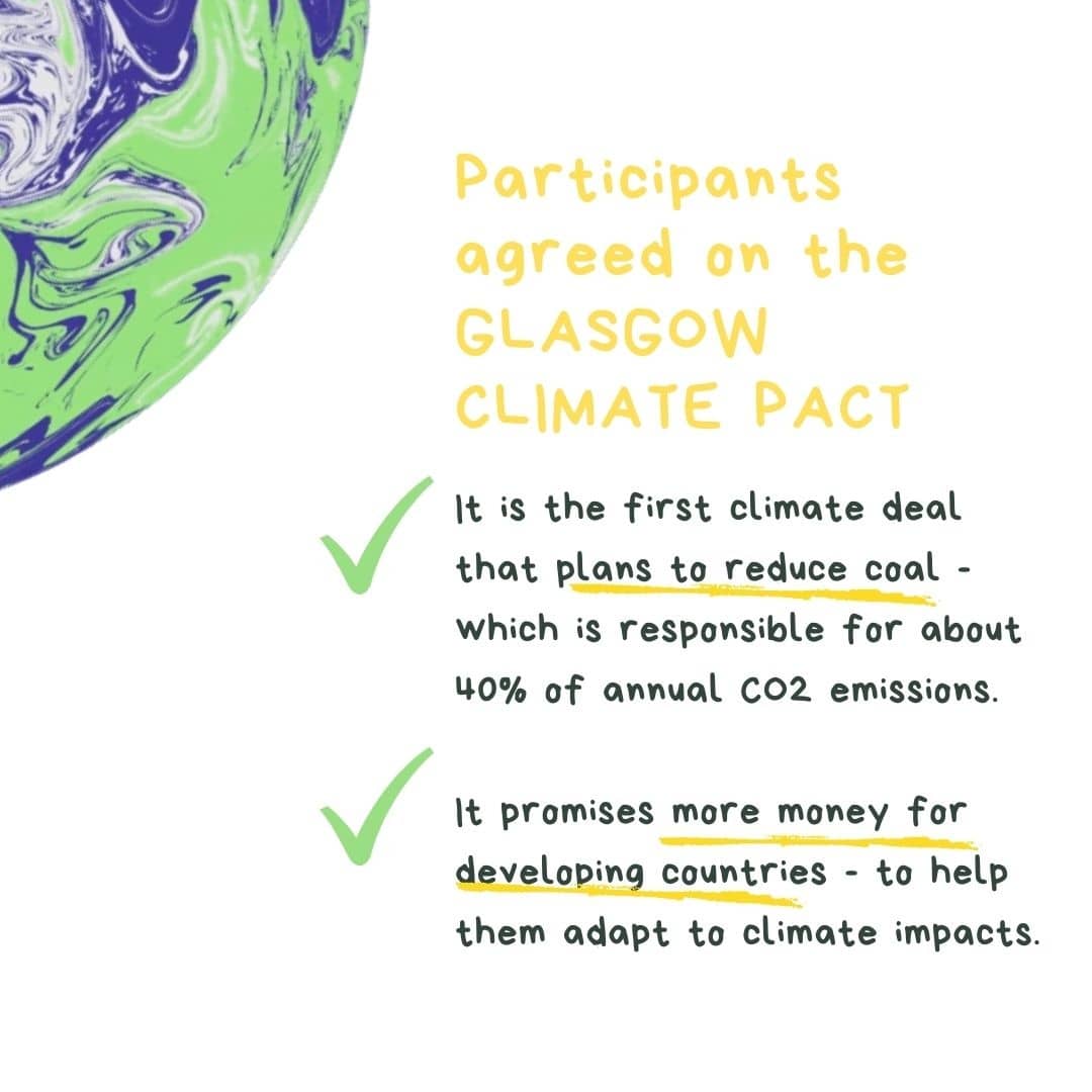 WeallYouth's tweet image. Do you know what the Glasgow Climate Pact is about?
🏭 It is a plan to reduce coal and
💰 give more money to emerging economies.
But is it enough to reach 1️⃣.5️⃣ °C? 🤔
Unfortunately not. Current pledges only limit global warming to 2.4°C.
#cop26glasgow #cop26action #cop26ambition