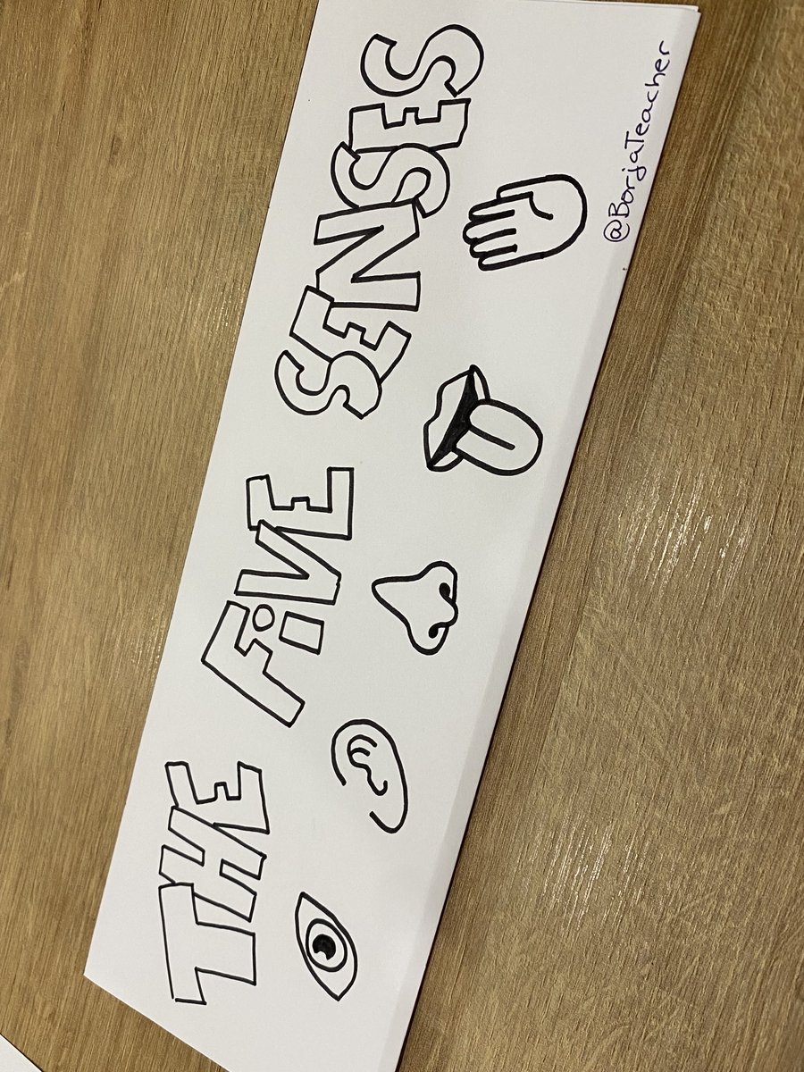 BorjaTeacher's tweet photo. Probando cosas nuevas, a ver como se apañan en clase para completarlo. #lapbook #fivesenses https://t.co/NZ7huUkRcO