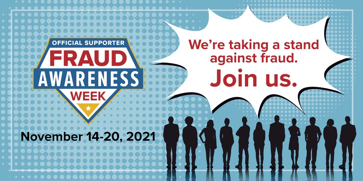 CentralOhioCFE's tweet photo. Today's the day - International Fraud Awareness Week has officially started! @TheACFE
#coacfe #theacfe #certifiedfraudexaminer #cfe #antifraud #costoffraud #fraudweek https://t.co/ifvfkADm8R