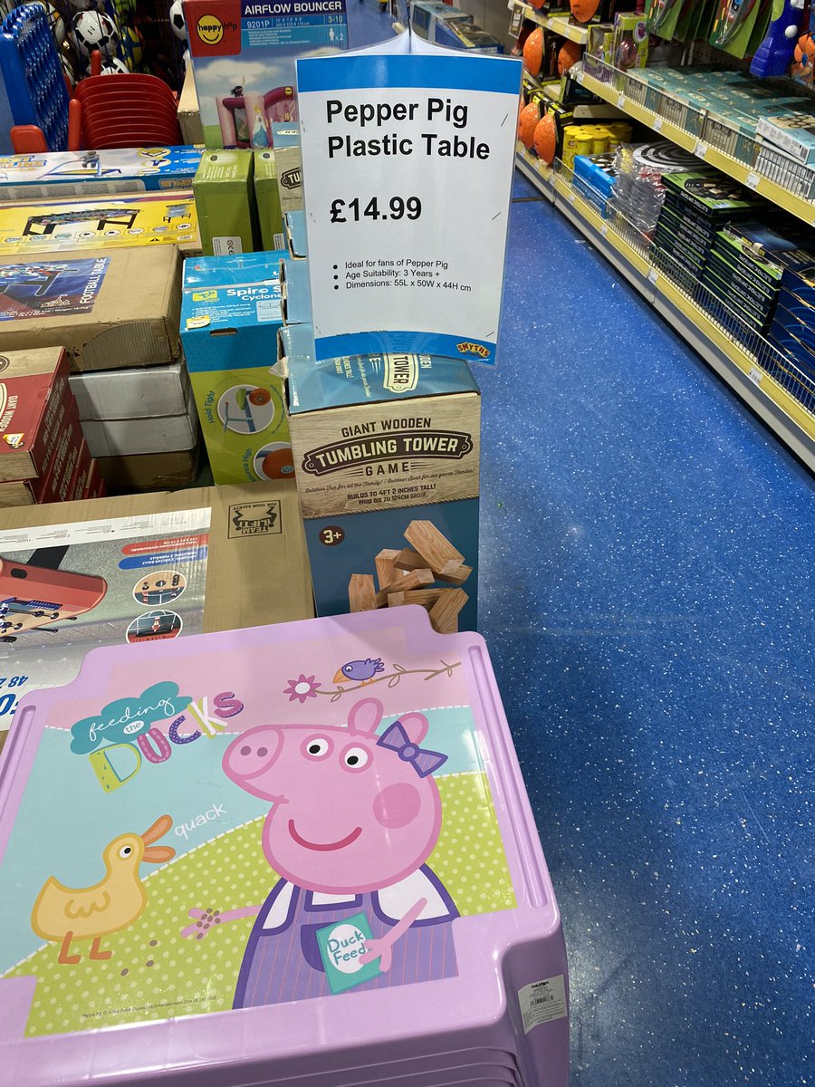 Pop to Smyths and get this ‘Pepper Pig’ table 🤣🤣