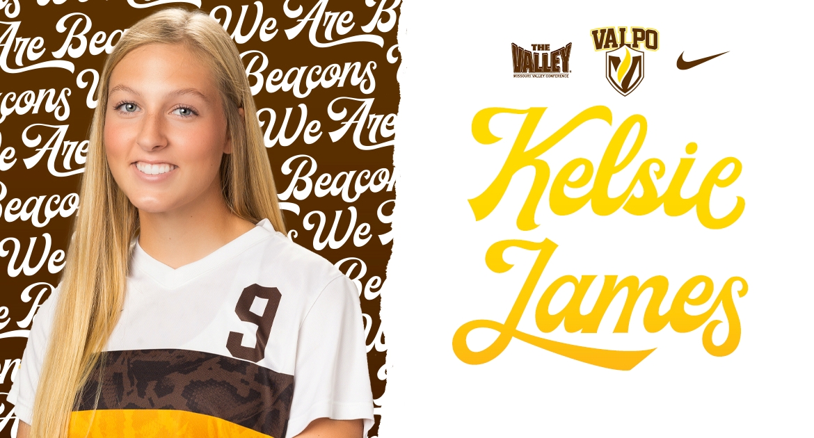Ending the season on ⬆️❗

<a href="/ValpoWSO/">Valpo Women's Soccer</a> sophomore Kelsie James became the first player in program history to lead the league in goals for a season, as she paced the MVC with 9️⃣ goals this year! She also tied for the MVC lead with 2️⃣2️⃣ points.

#GoValpo #WeAreBeacons #MVCSoccer