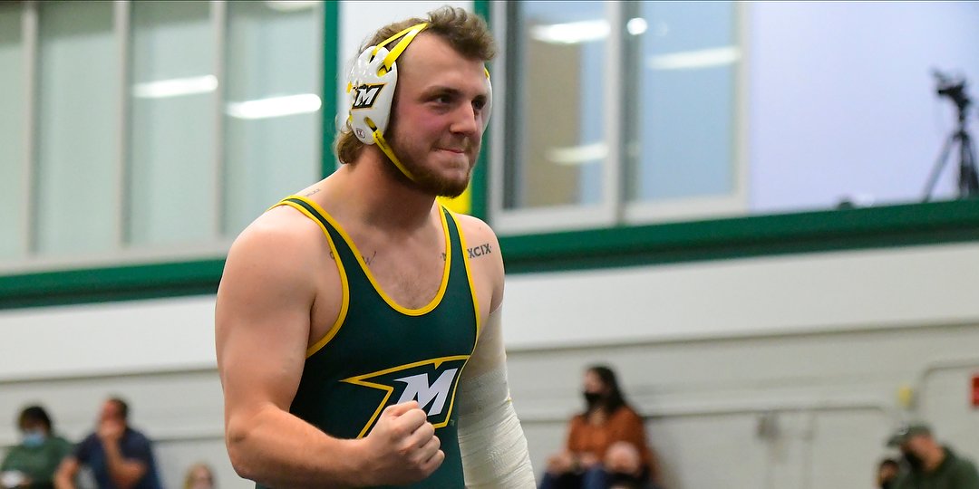 mcdanielsports's tweet photo. WRES: #McDaniel 48, Rowan College South Jersey 7
The Green Terror got four first-period pins to key a second win at the Green Terror Duals. Tony Wuest wrapped up the match with a 39-second fall. #mcdwres #getonthehill https://t.co/3gE5qwIZ6S