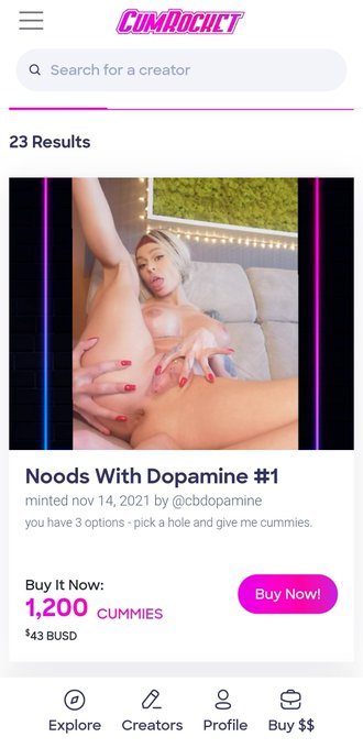🚀 Noods With Dopamine #1 on @CumRocketCrypto 🚀  https://t.co/b921LHmpN3  #CUMMIES #NFT #NSFW #rt #follow<a class="tags" href="/tag/cumrocketcrypto">@cumrocketcrypto</a><a href="/tag/follow"class="tags"><span>#follow</span></a><a href="/tag/rt"class="tags"><span>#rt</span></a><a href="/tag/nsfw"class="tags"><span>#nsfw</span></a><a href="/tag/cummies"class="tags"><span>#cummies</span></a><a href="/tag/nft"class="tags"><span>#nft</span></a><a href="/tag/nftcollectors"class="tags"><span>#nftcollectors</span></a>