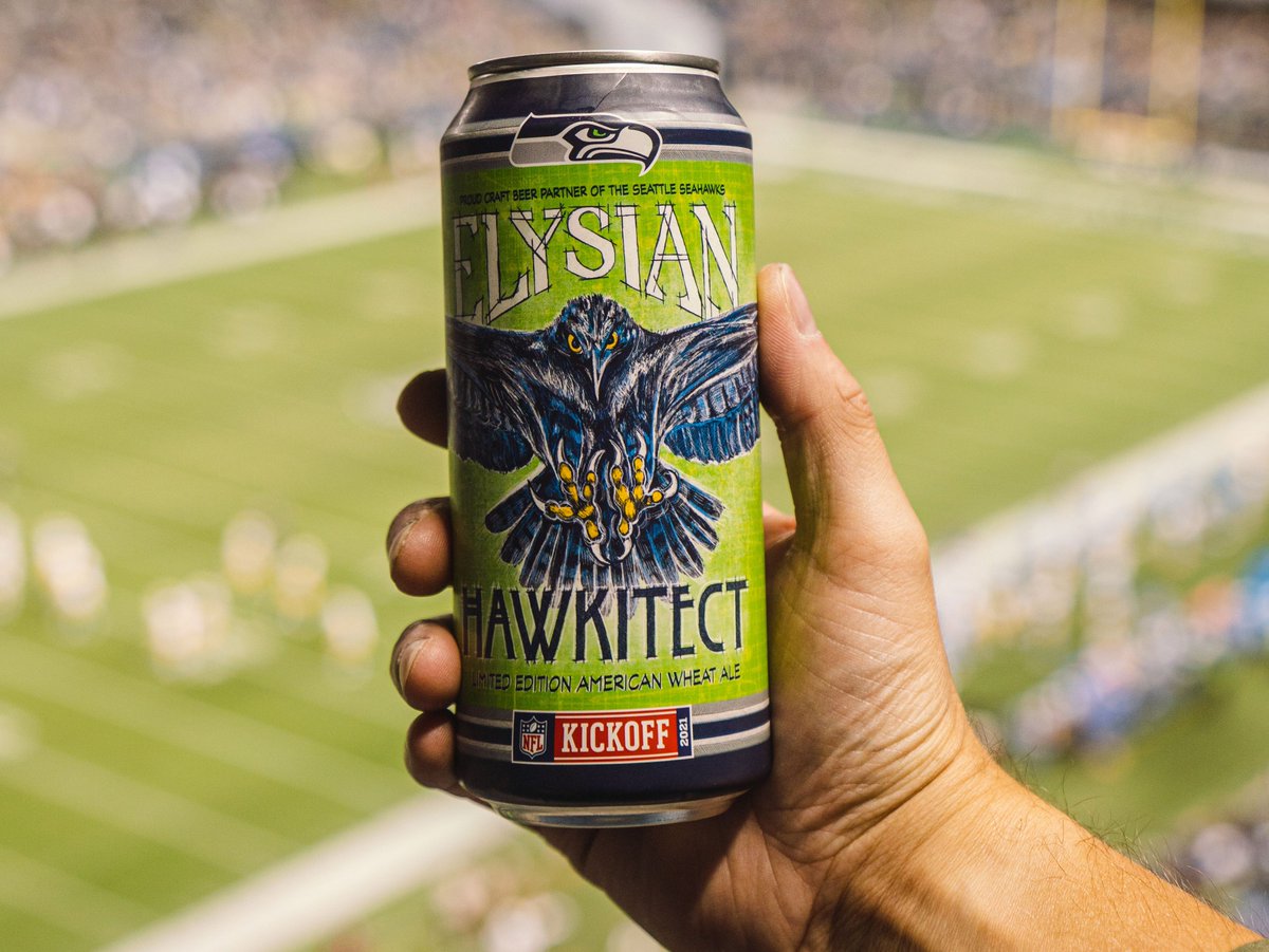ElysianBrewing's tweet photo. Reach for a #Hawkitect and let's cheer on the @seahawks! https://t.co/pgi041aGsS