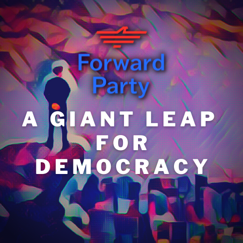 Fwd_Party's tweet photo. When you're ready to take the leap, join us in supporting voting reforms. ⬆️🇺🇸
"The #duopoly, unfortunately, is going to maintain extremity and polarization - essentially until we make a fix. Change the system." - @AndrewYang 

https://t.co/vqGNVnFCuF https://t.co/RHgjEtRq5H