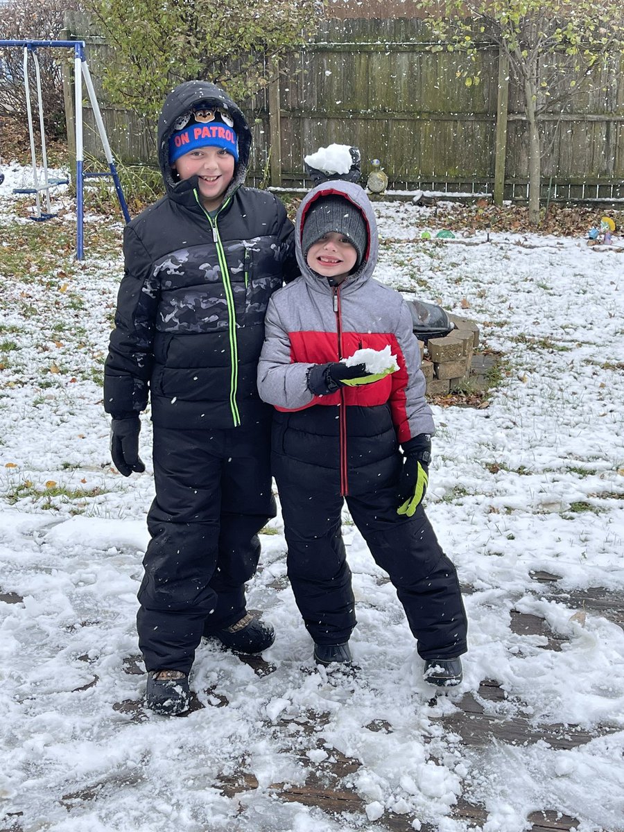 Enjoying the first snowfall!! @TargetTyler57