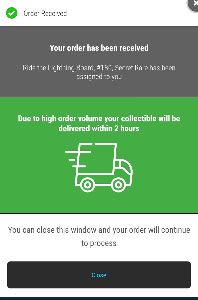 Atpeace661's tweet image. HELLCK YES!!!!  First drop I've landed since Disney started - and I've tried them ALL!  Thought my eyes were playing tricks on me - I've missed you Green Truck! 😍 #onephone #notabot @veve_official @ecomi_