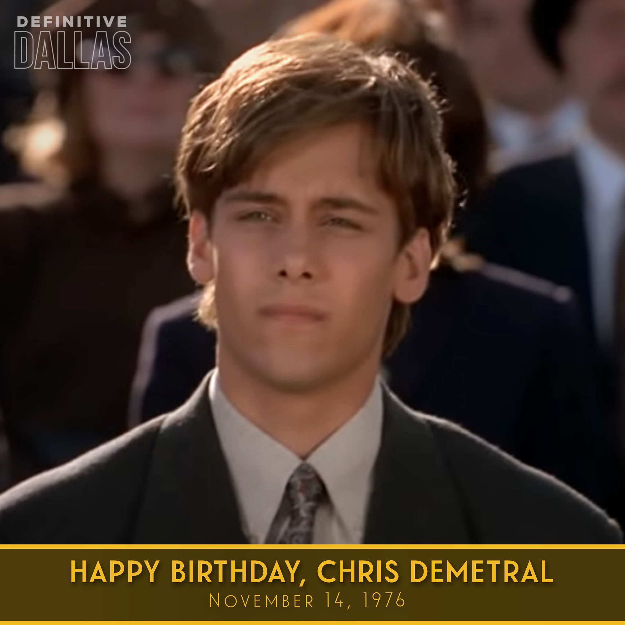 Happy 45th birthday to Chris Demetral. He played the part of Christopher Ewing in Dallas: J.R. Returns. 