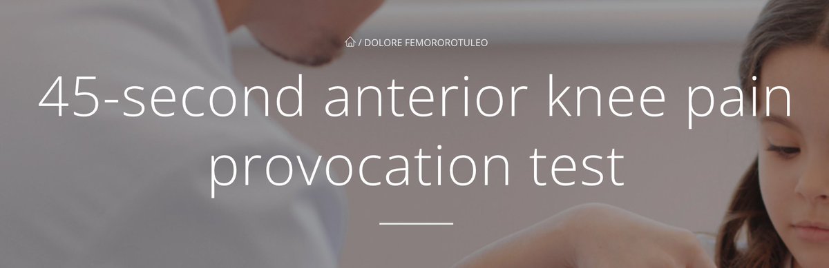 Conosci il 45-second anterior knee pain provocation test? 
👀👇🦵
fisiobrain.com/45-second-ante…

#knee #pfp #kneecap #anteriorkneepain