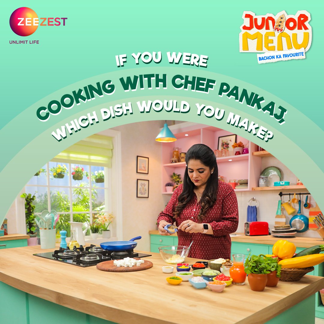 ZeeZest_'s tweet photo. Chef Pankaj is an expert when it comes to cooking for kids, so pick your dish wisely.
@BhadouriaPankaj
#JuniorMenu #BachonKaFavourite #ChefPankaj #ZeeZest #UnlimitLife #HealthyFoodForKids https://t.co/l27ZuRFOjc