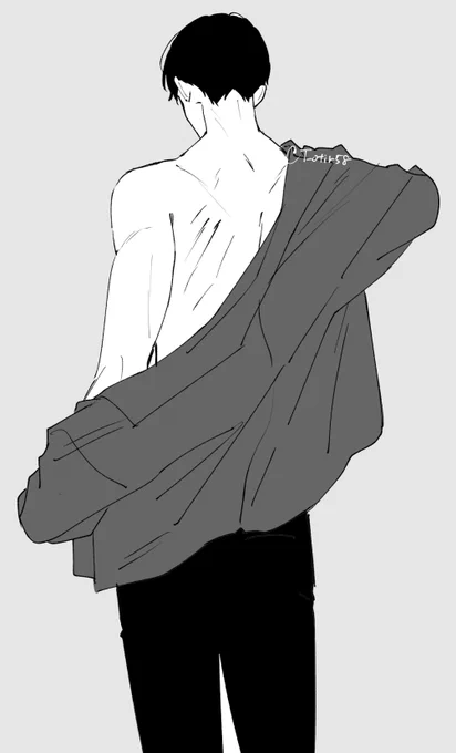 【創作】背中で女射止める男 