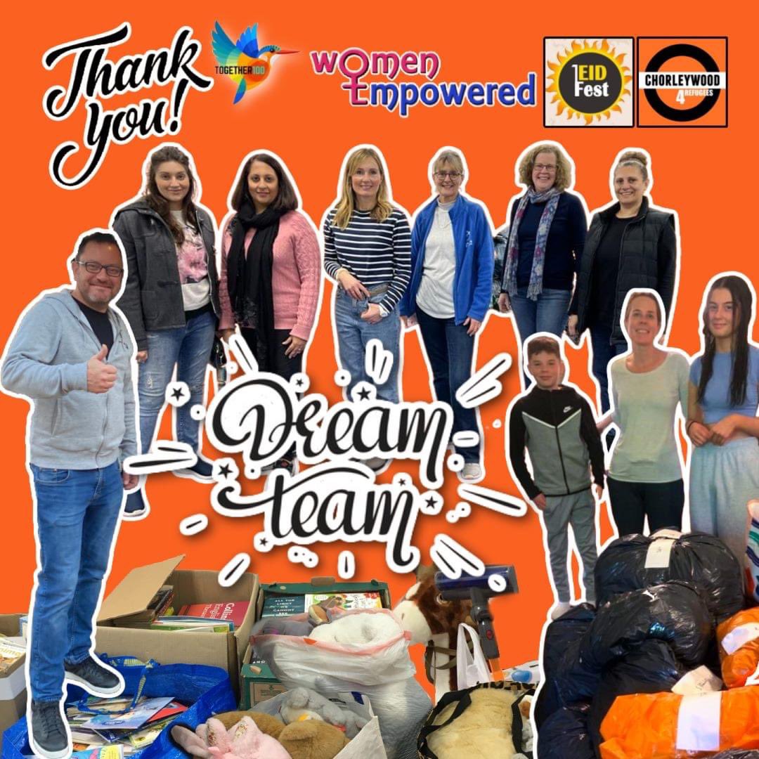 Big thanks to everyone who came along to help sort donations for Afghan families on behalf of us and <a href="/1Eid_UK/">1Eid</a> especially to the team from <a href="/WE_Empowered/">Women Empowered (WE)</a>.  Great to have your energy and help! 🧡🙌🏻✨🙌🏽✨#togetherwecan 

#unitedtogether