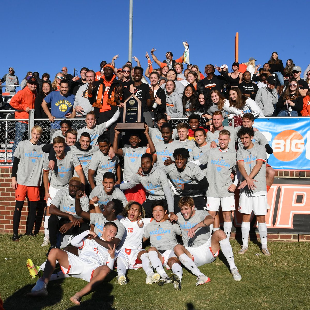 GoCamelsMSOC's tweet photo. YOUR 2021 BIG SOUTH CHAMPIONS 🏆🐪⚽️

#RollHumps https://t.co/1DGMe5codN