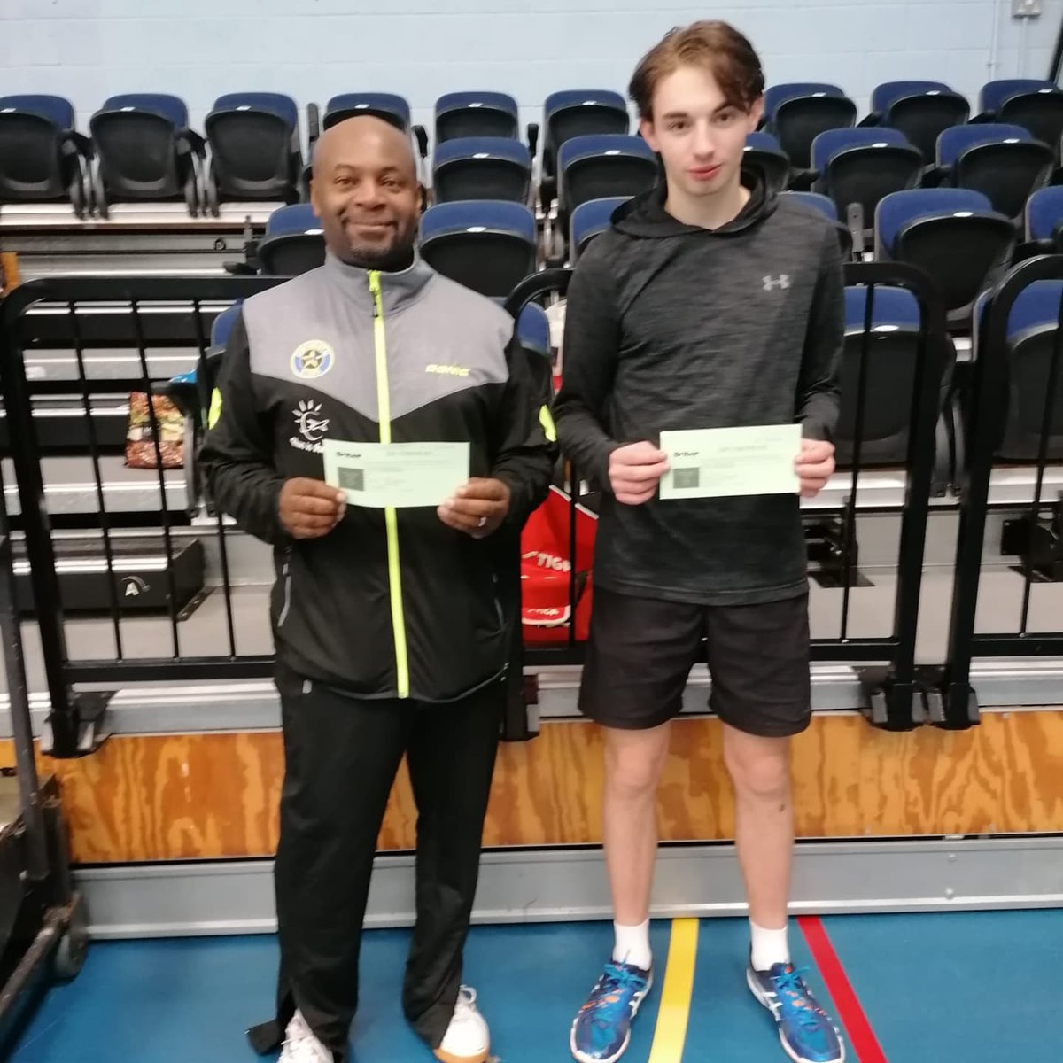 ContinentalTT's tweet photo. Well done to our leader coming runner up in the Hereford 2* tournament. Well done to his opponent! 👏🏾 

He's coming back for you! 😉

Bertie brothers back representing! 🏓
Thanks @topspin &amp; @phun_in_the_sun sponsors for our kit! 👌🏾 

#tabletennis #tabletennisengland #sports #win https://t.co/SyLyDedXMp