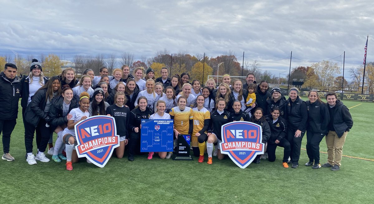 gogoldenknights's tweet photo. NE10 Champions Again! #gogoldenknights grab a record 9th NE10 postseason title with today’s 1-0 win vs. Southern Connecticut State! https://t.co/z0GoLLqZCx