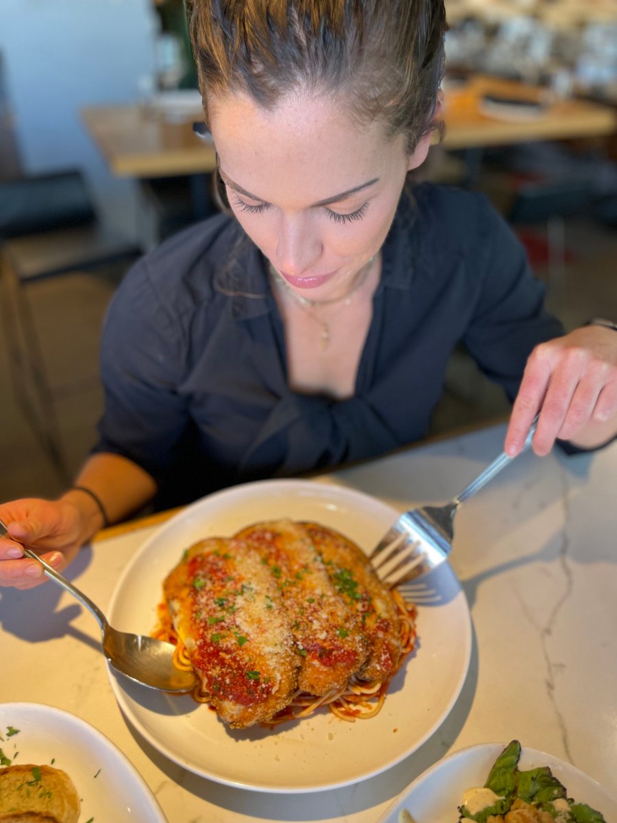 Saucy Sundays! Join us on Sundays for Chicken or Eggplant Parmigiana, Trenette pasta with Pomodoro sauce, a Ceasar salad, and Garlic Bread for just $24. We are also featuring $2 off any bar drink and Happy Hour all day for guests in the main bar. See you soon!