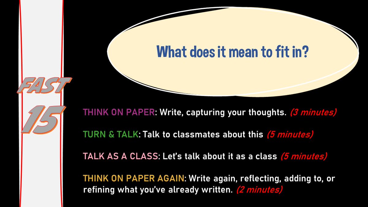 doodlinmunkyboy's tweet photo. Tweaked a strategy I've seen @MonteSyrie sharing. I want to encourage more talking in one of my classes. I want to make sure they're thinking themselves before talking too. His #dailydiscussions have become my #Fast15 https://t.co/XKpfQiMoS6