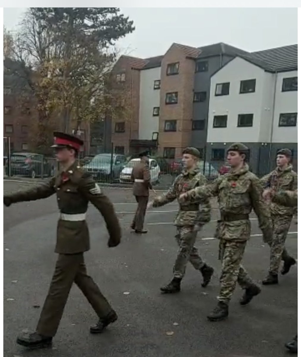 LboroGSArmy's tweet photo. Another superb effort from the contingent this morning at the Loughborough Remembrance Parade. They do us proud every year. https://t.co/JGyvf12cTt