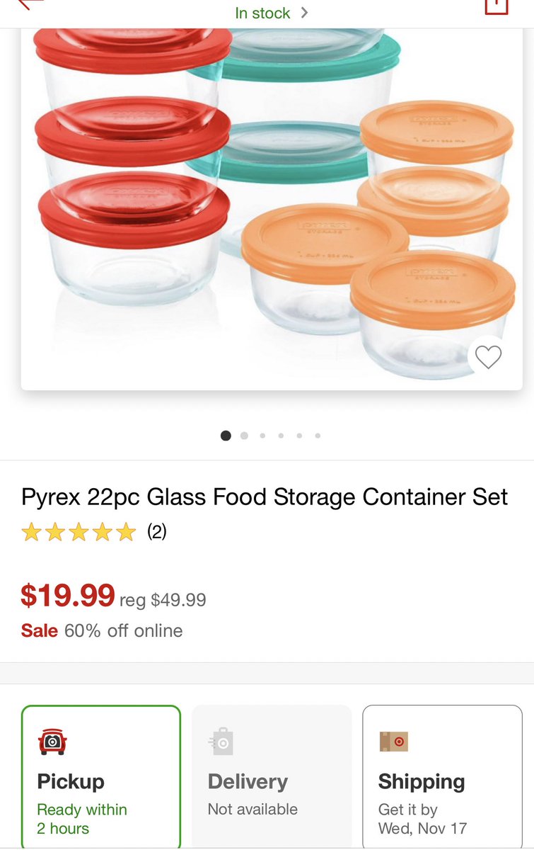 Amechie1's tweet photo. ターゲット🎯御セール
ガラス保存容器22pcs
MSRP$49.99→$19.99(60%off)
#Targetsale
https://t.co/97s0KmqBHv https://t.co/81Z5Z13hVQ