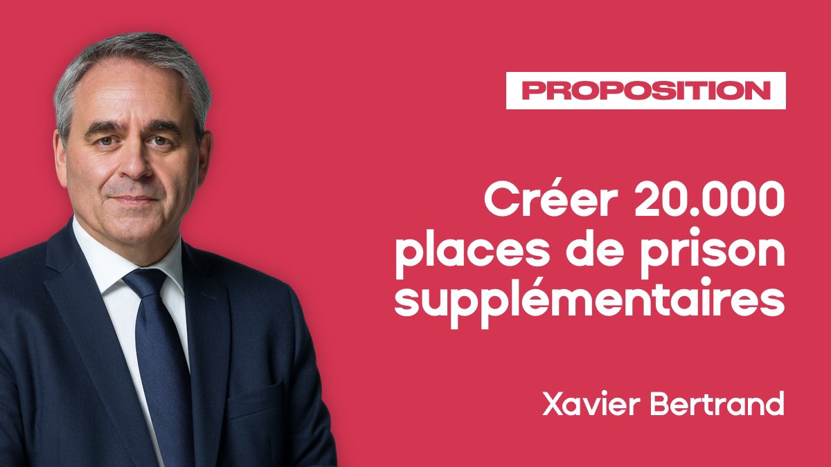 EntrepreneursX1's tweet photo. Le président est garant de rendre la justice au nom du Peuple. 
La création de prison supplémentaires sera réalisée. 
#JeVoteBertrand #DebatdelaDroite https://t.co/Cvb4PxFvll