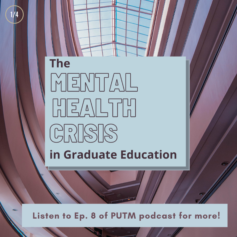shesthinkingco's tweet photo. A recent Nature Biotechnology paper highlights the mental health burden of graduate students. We interviewed one of the study’s lead authors, Dr. @nlvanderford! As the 1st in our three-part series, this episode is an introduction to the graduate student #mentalhealth #crisis