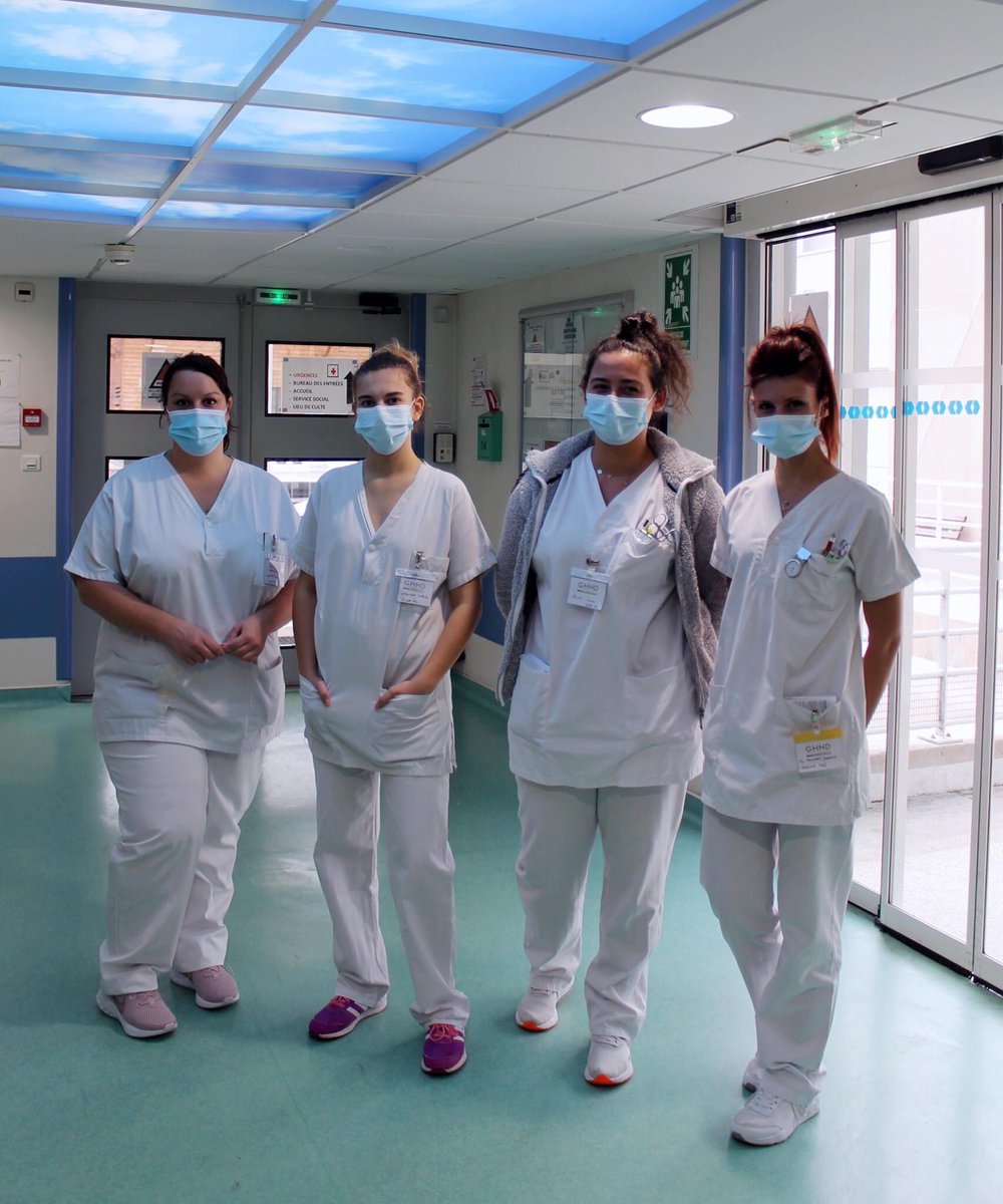 ghnd_38's tweet photo. Bienvenue à Emmanuelle, Mathilde, Lucie et Déborah, étudiantes #infirmières et #AidesSoignantes venues apprendre leur futur métier avec les professionnels
🧑⚕️ du service de soins de suite et de réadaptation
👨🏾⚕️ et de la médecine physique et de réadaptation du #CHPB.
#teamGHND #SSR https://t.co/vNHMTIEe7n