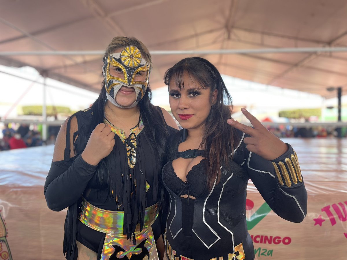mas_lucha's tweet photo. .@DTUextremos y Luchando Libre: Zuzu Divine y Alisha La Guerrera se llevan la victoria sobre Sexy Peligro y Diosa Haru, en la lucha femenil. https://t.co/MmP255C2TG