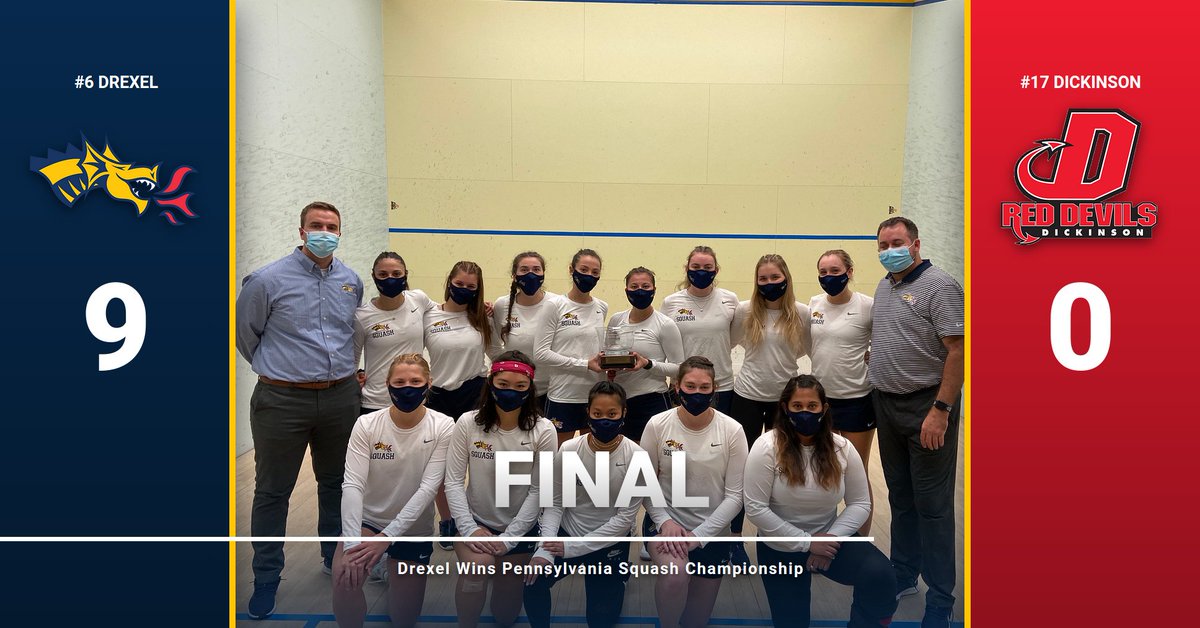 DrexelSquash's tweet image. The Drexel women win the Pennsylvania Squash Championship!!

Story: bit.ly/3CmA200

#FearTheDragon