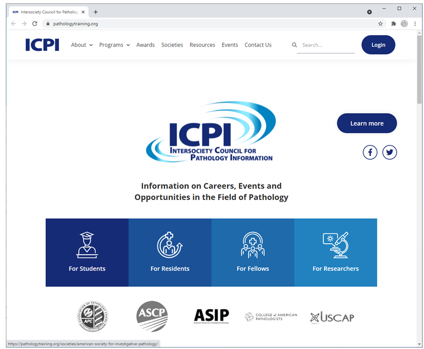 Get the latest on careers, events and opportunities in the field of pathology. Visit <a href="/PathologyInfo/">ICPI</a>’s new website: pathologytraining.org #pathology