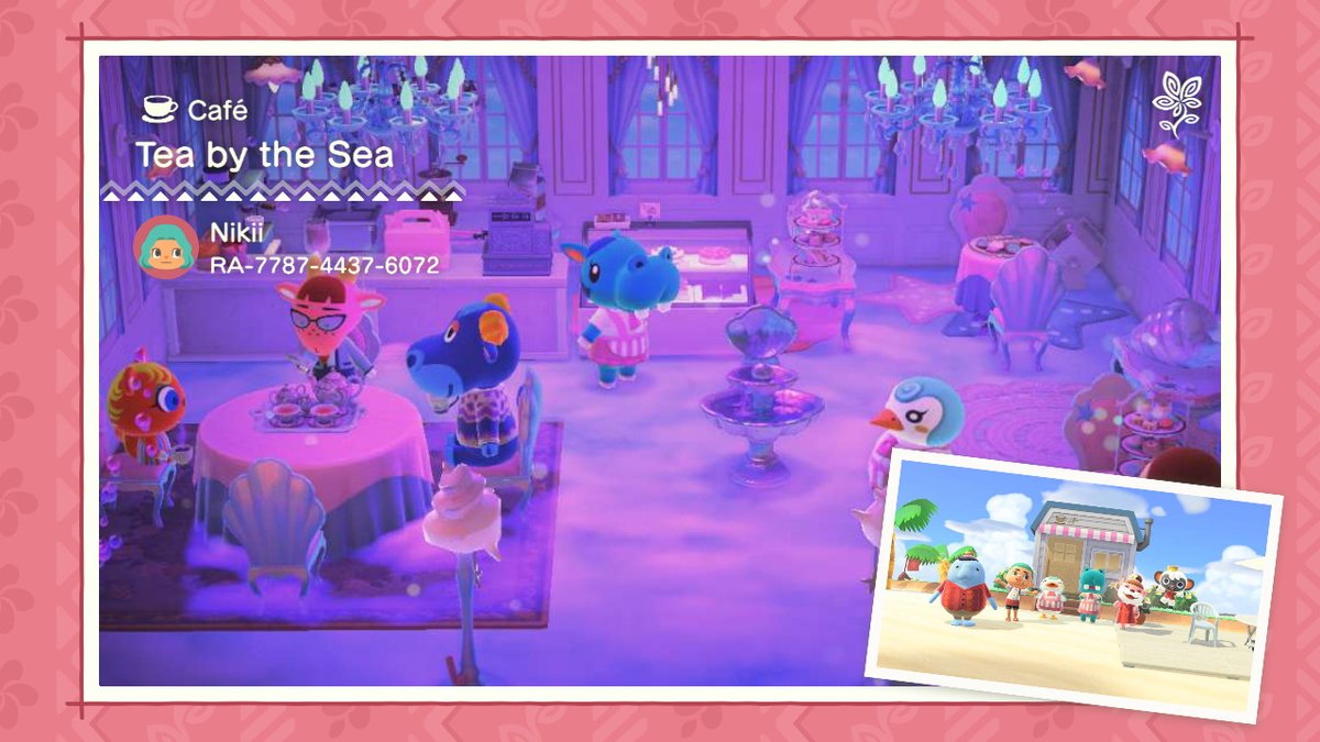 MoonriverRep's tweet photo. my mermaid themed café is 100% my fave design so far. #acnh #happyhomeparadise https://t.co/E7ZjNfFzY5