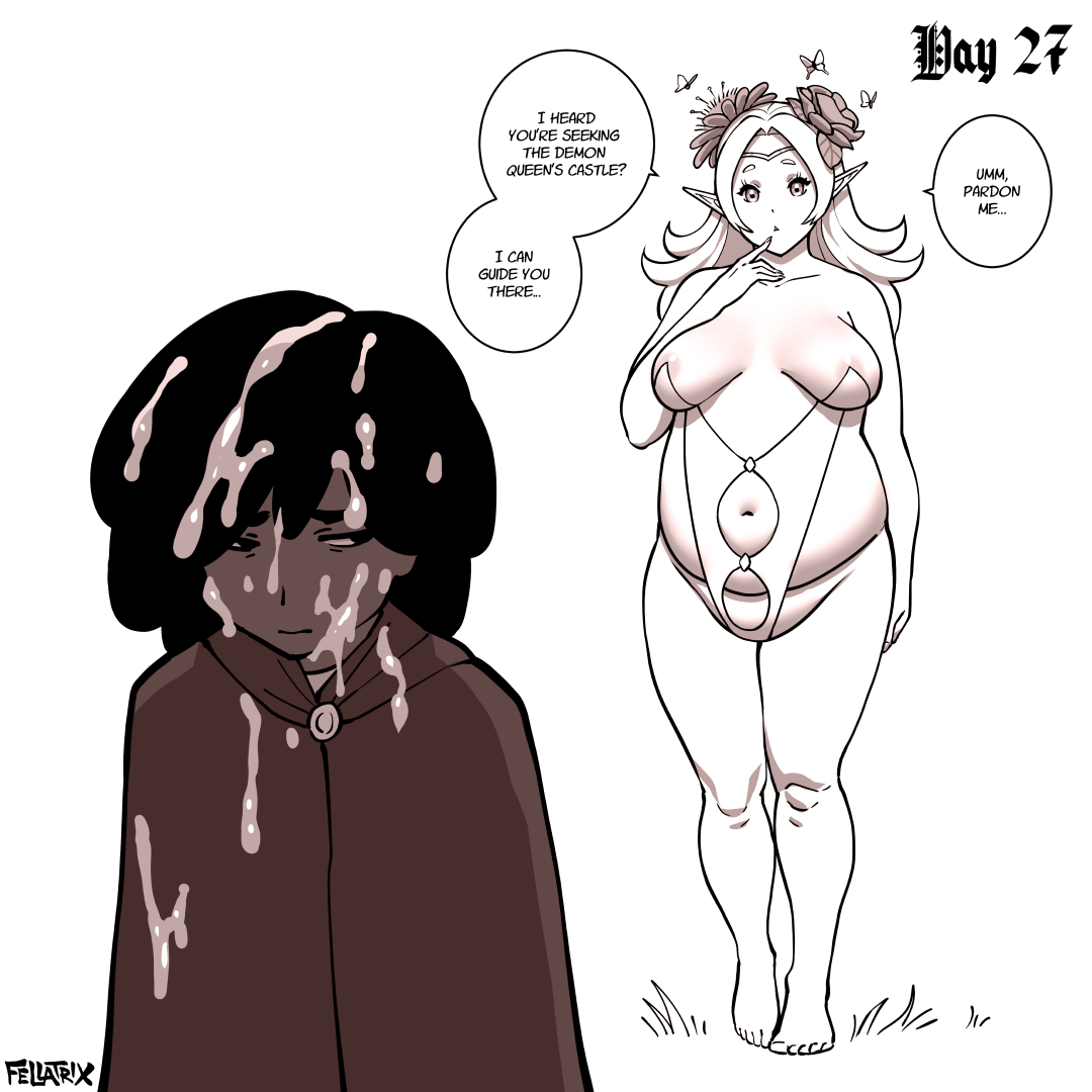 Fellatrix on X: ~Nell's No Nut November - Day 27~ Fresh out of the Orc  village, soiled with orcish sperm (It's hard to avoid getting messy around  sperm-slinging orc sex battles), Nell