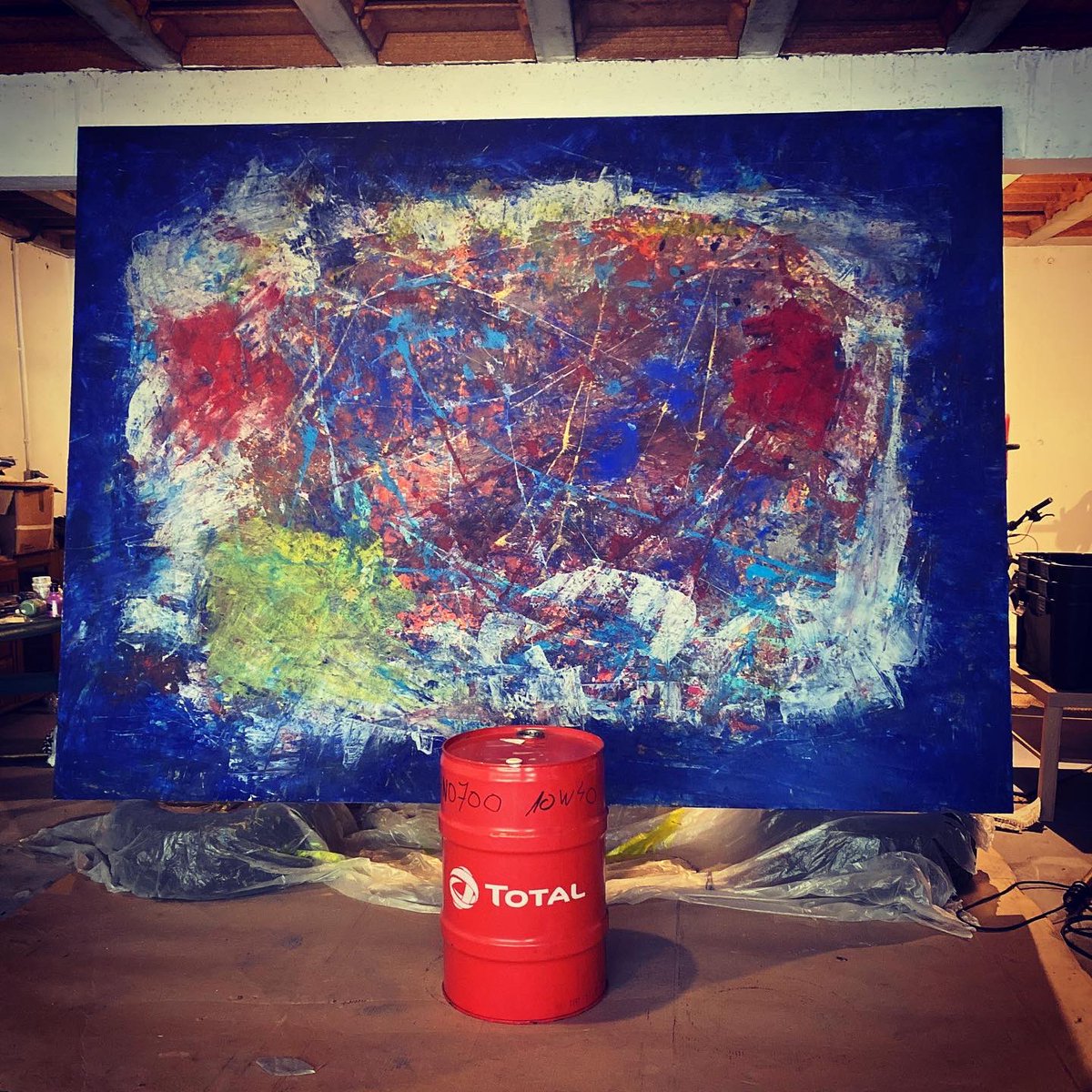 BKartiste's tweet photo. Dernière ligne droite pour mon 2,80 x 2,07 mètres en cours de finissions..✅

#abstrait #nftartgallery #nftmarketplace #art #artwork #photography 
#tableaugrandformat 
#nftcommunity #nftartgallery #nftmarketplace #shibaaddict #shibaarmy #shibaarmy🚀🚀🚀🚀🚀 #shibaarmyofficial https://t.co/m91iucl65k