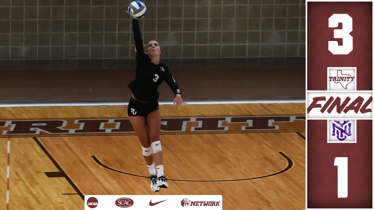 TrinityUTigers's tweet photo. WE'LL SEE YOU IN STL. #TigerPride

No. 2 @TUVolleyballTX rallies from a five-point deficit to finish the fourth set 32-30 and punch their ticket to the 2021 @NCAADIII Championship in St. Louis next weekend! 

Leggett collected three aces to tie the TU career record at 249. https://t.co/inypfWbA3P